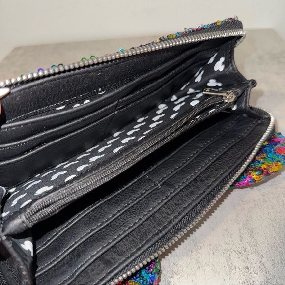 Disney Parks Loungefly Sequin Mickey Mouse Rainbow Set (Wallet LE) - Picture 11 of 11